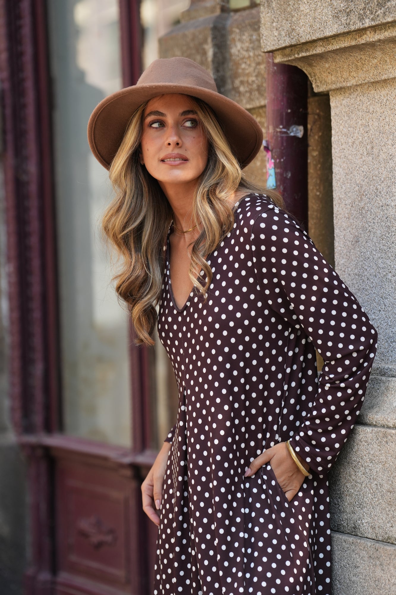 Long knitted jumpsuit