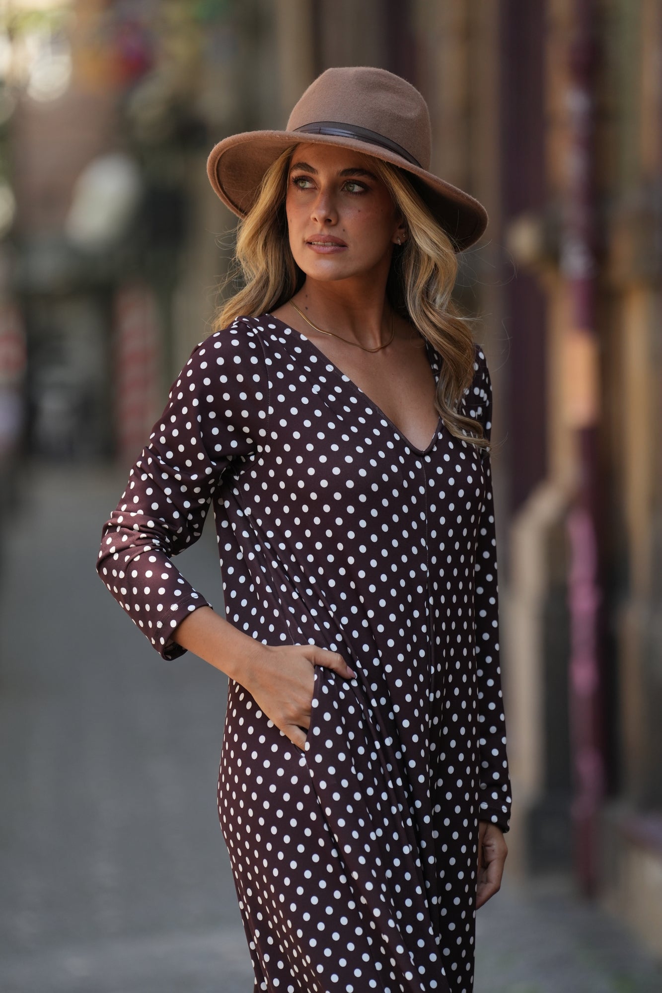 Long knitted jumpsuit