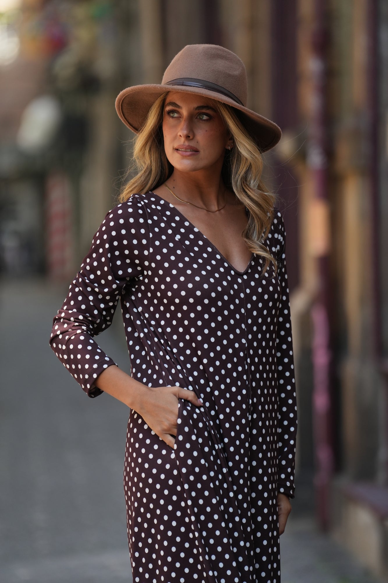 Long knitted jumpsuit