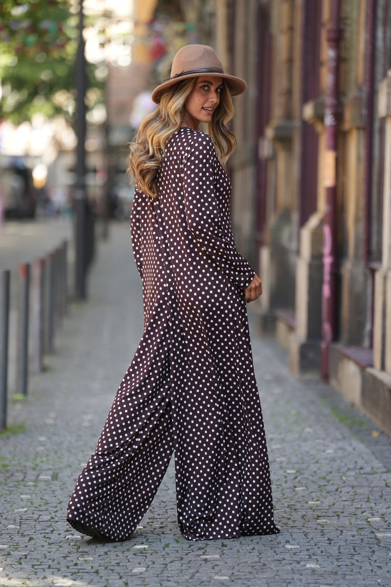 Long knitted jumpsuit