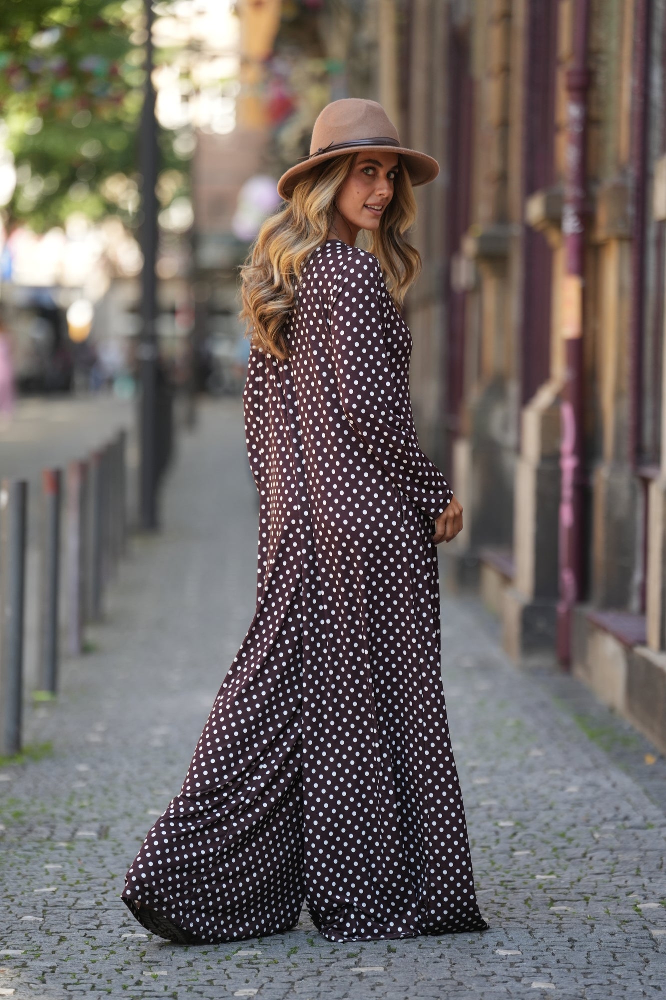 Long knitted jumpsuit