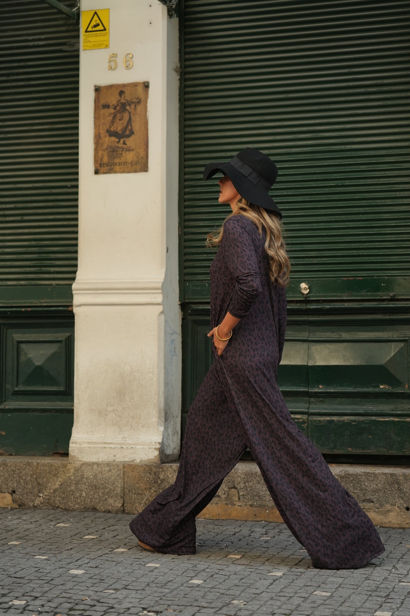 Long knitted jumpsuit