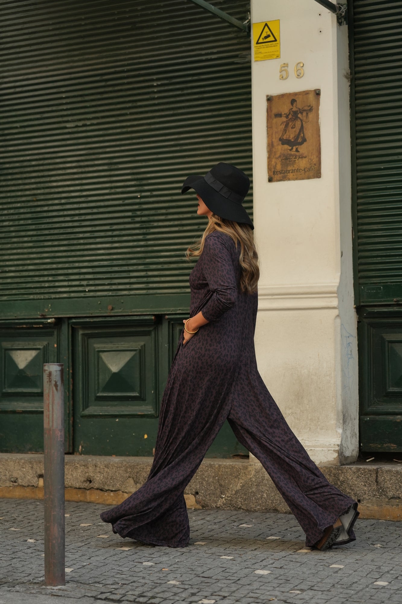 Long knitted jumpsuit