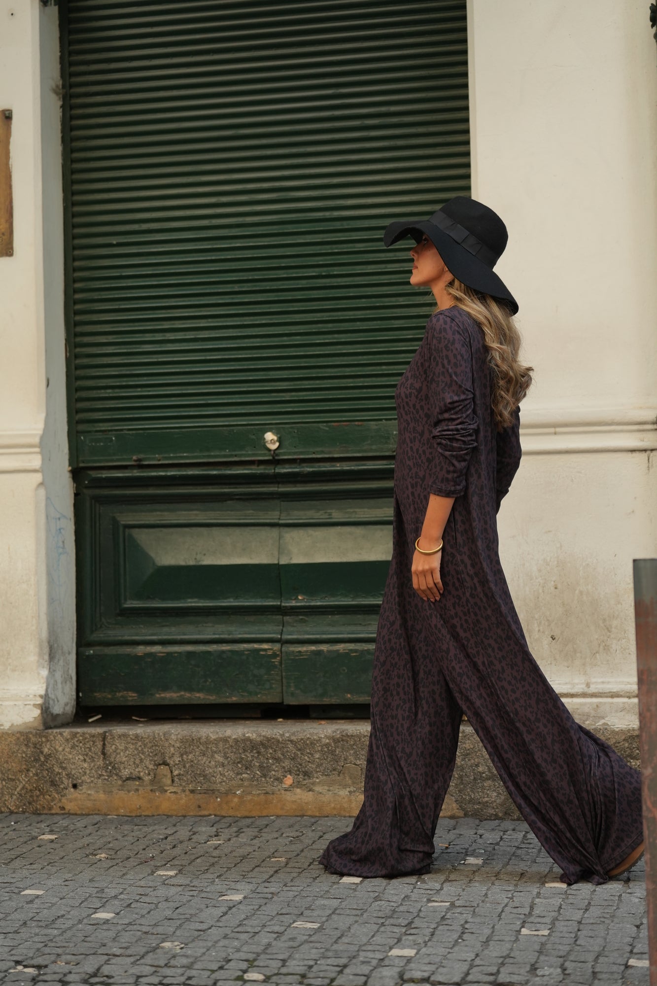 Long knitted jumpsuit