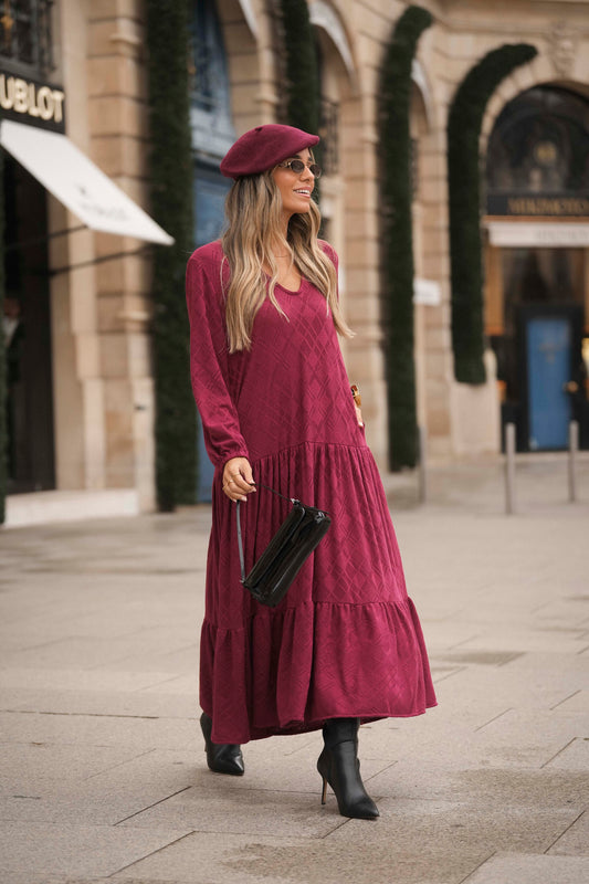 Long velvet dress