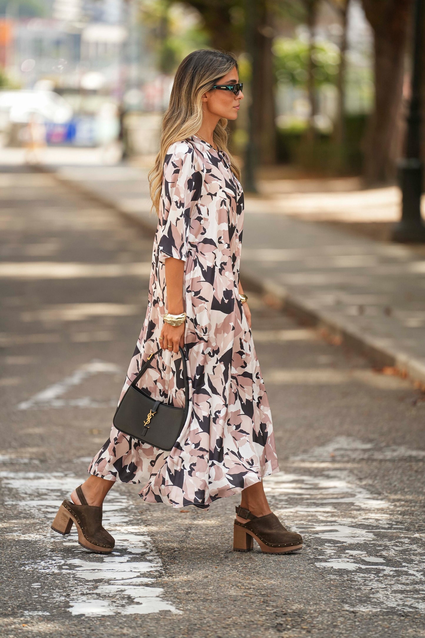 Long printed dress