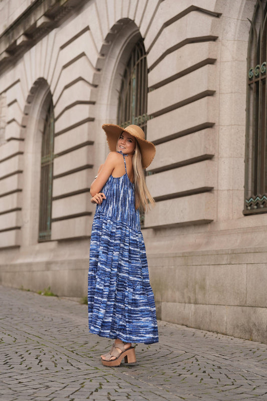 Vestido largo con tirantes