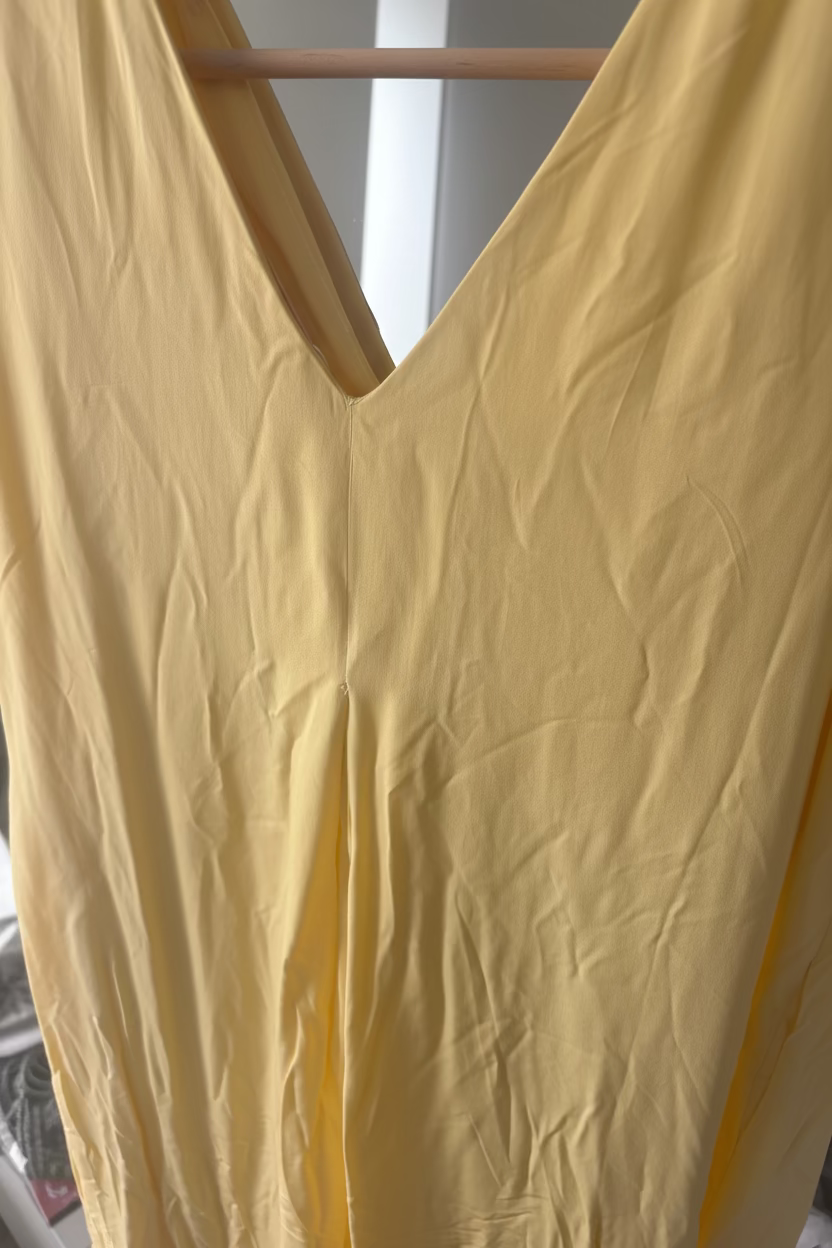 Robe longue en viscose unie