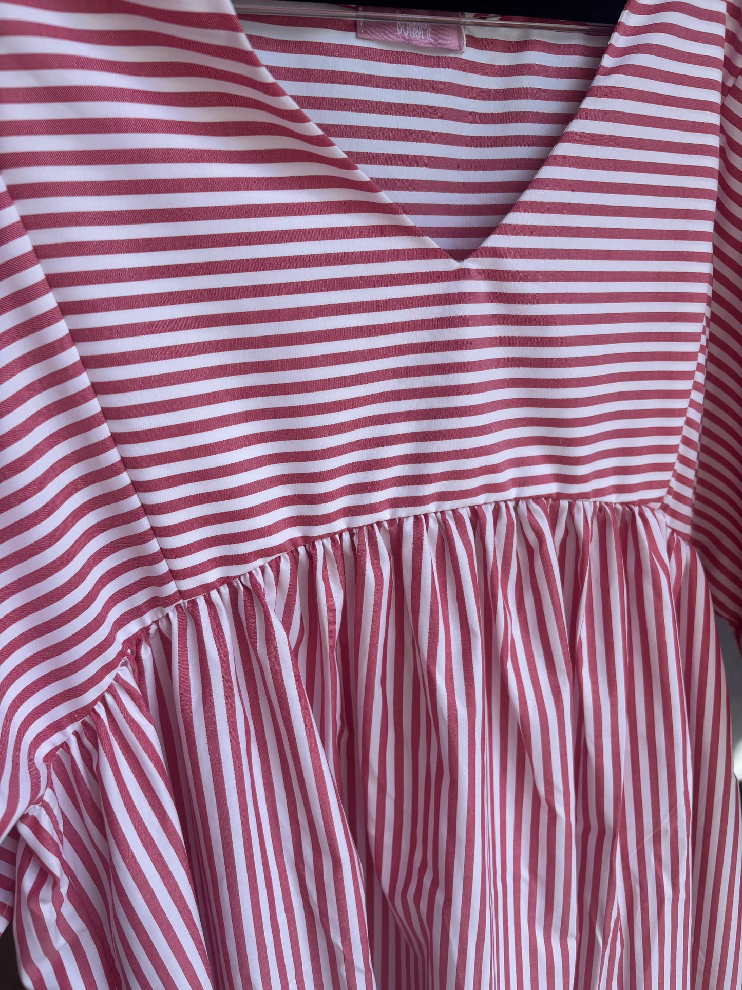 Vestido comprido riscas