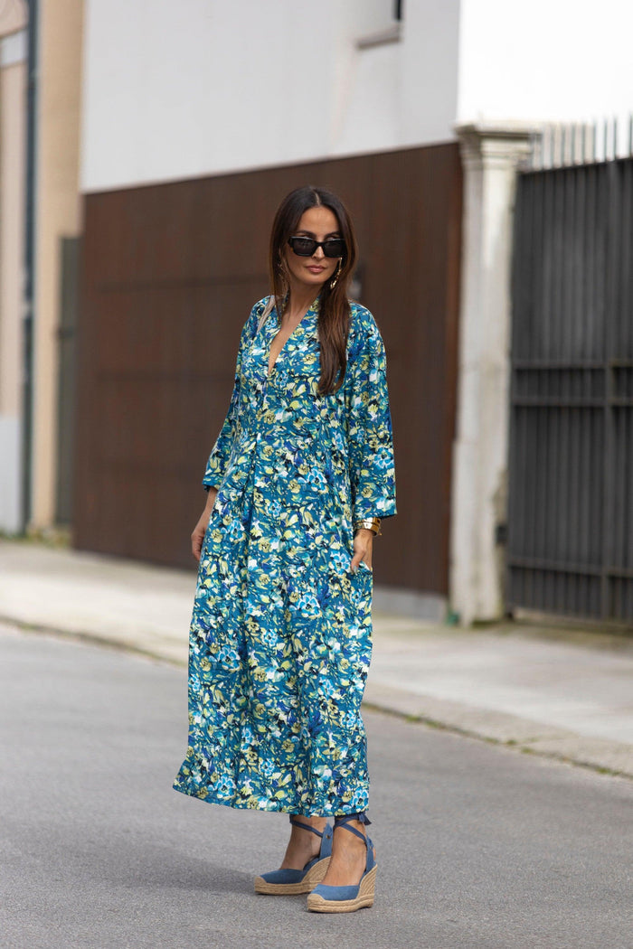 printed long dress