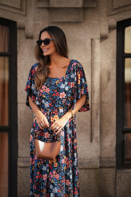 printed long dress
