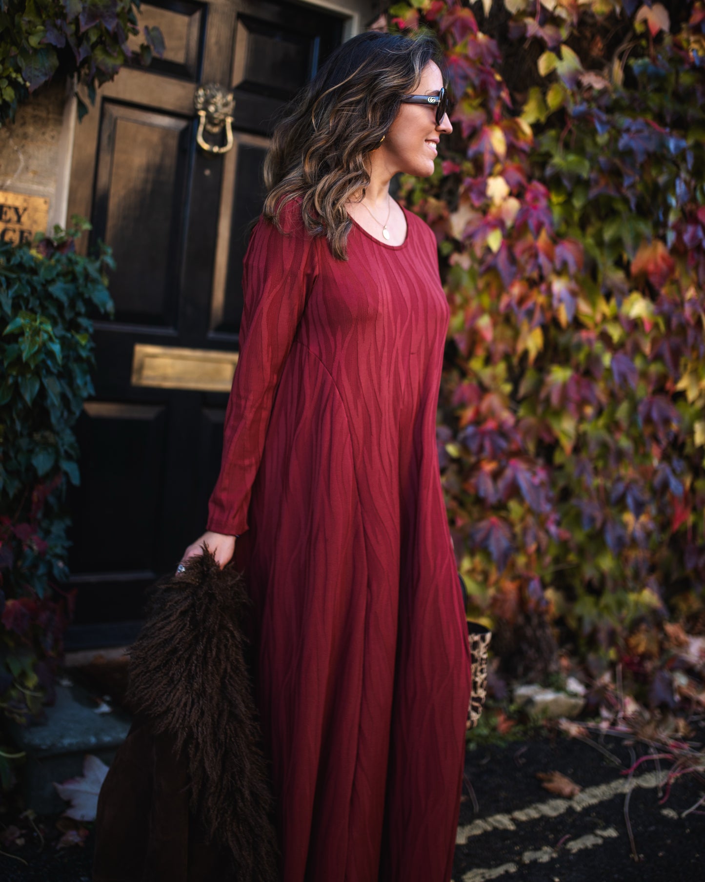 Vestido comprido em malha