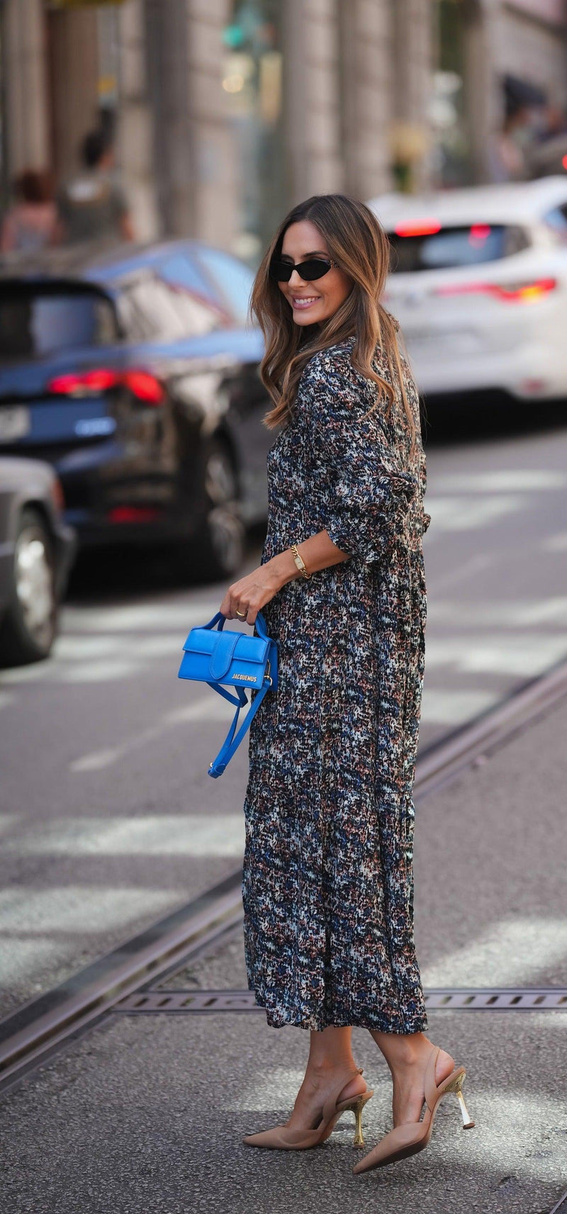 printed long dress