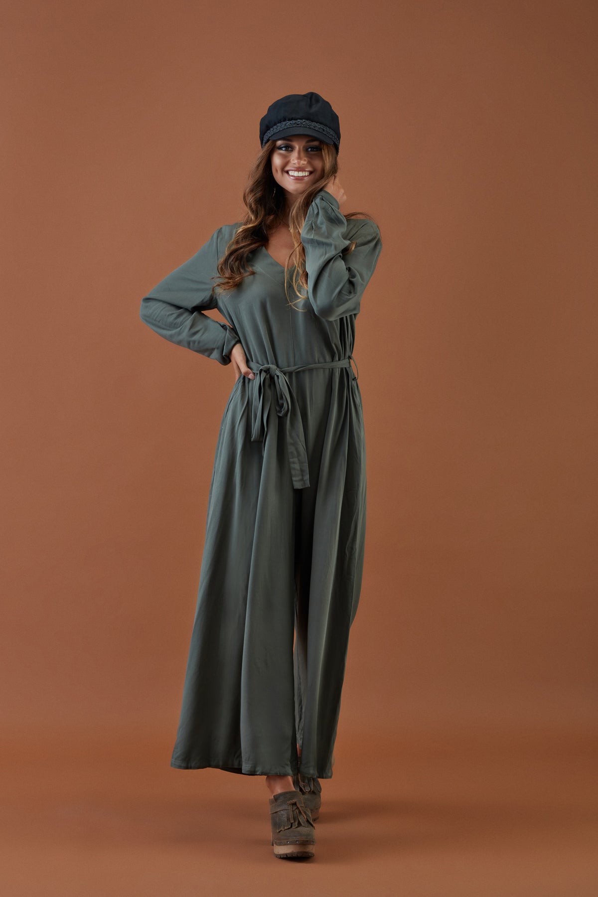 Jumpsuit with belt