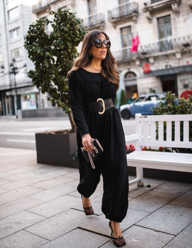 Long jumpsuit with zip