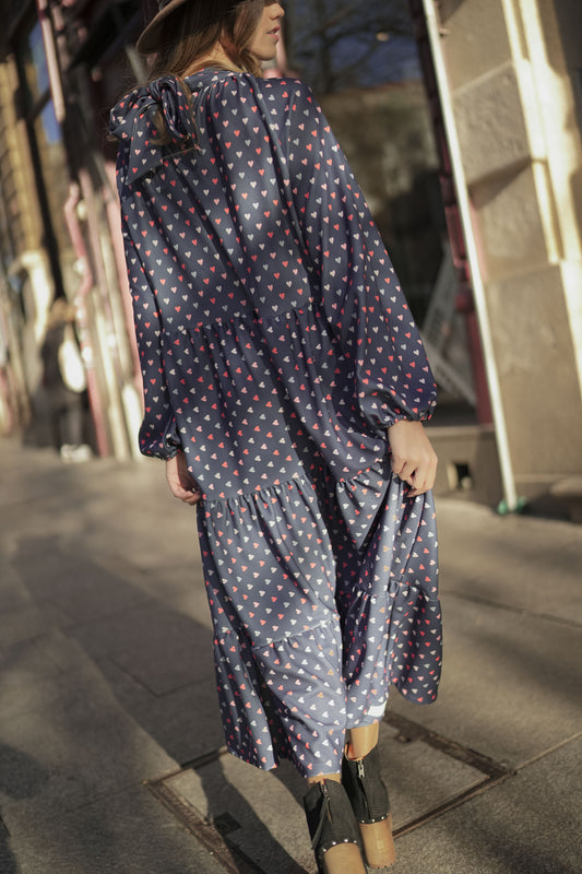 vestido largo corazones