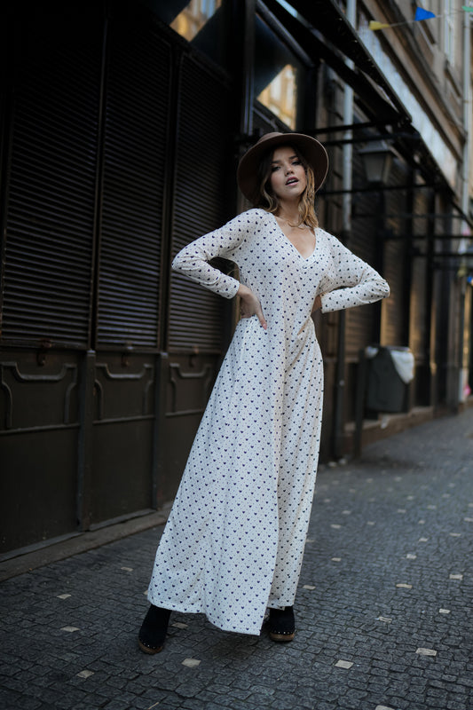 Macacão estampado corações