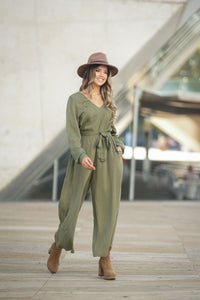 Jumpsuit with belt