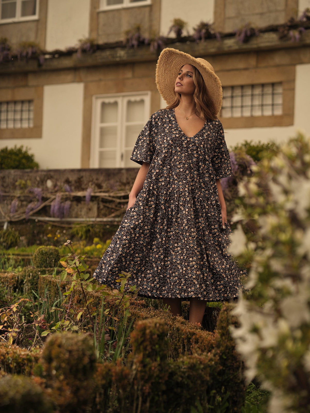 Floral midi dress