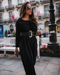 Long jumpsuit with zip