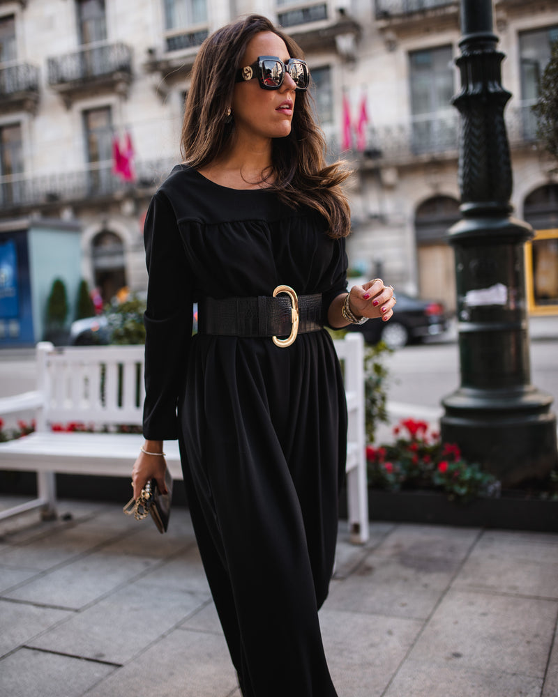 Long jumpsuit with zip