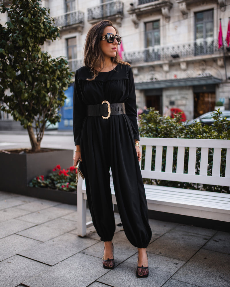 Long jumpsuit with zip